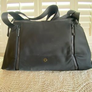 Lululemon Black Nylon Studio Bag